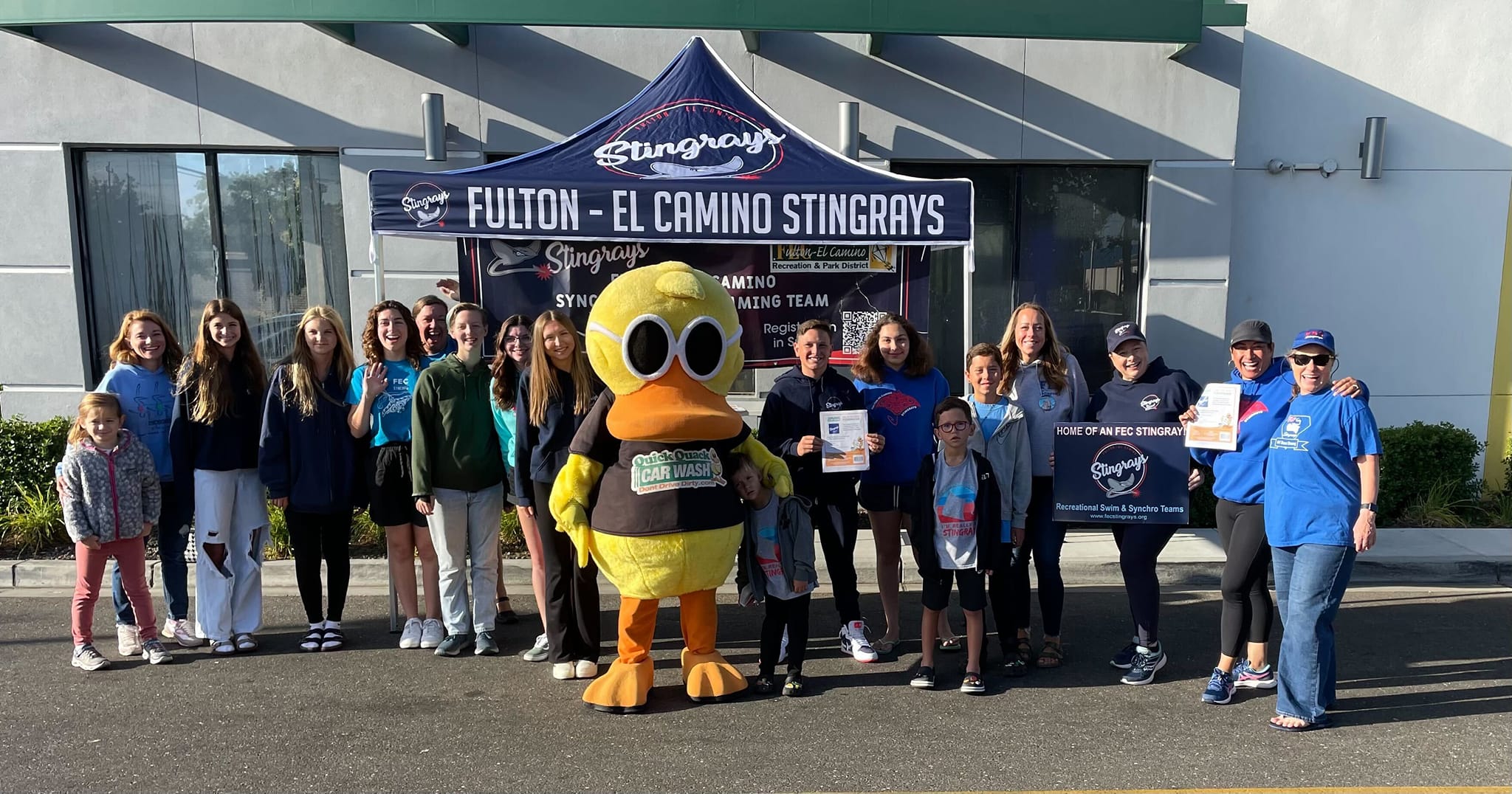 Swim Team Custom Pop Up Tent