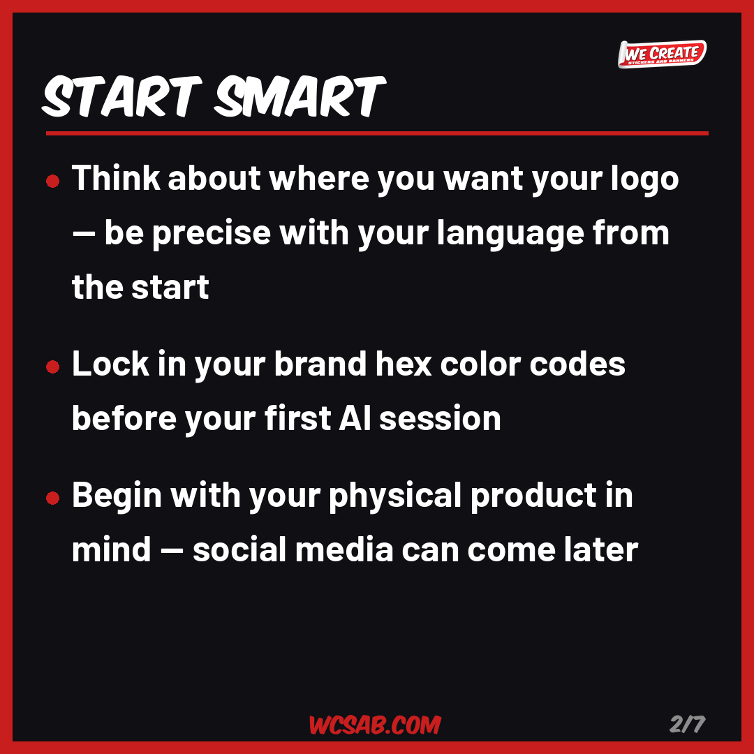 Start Smart - AI Design Tips