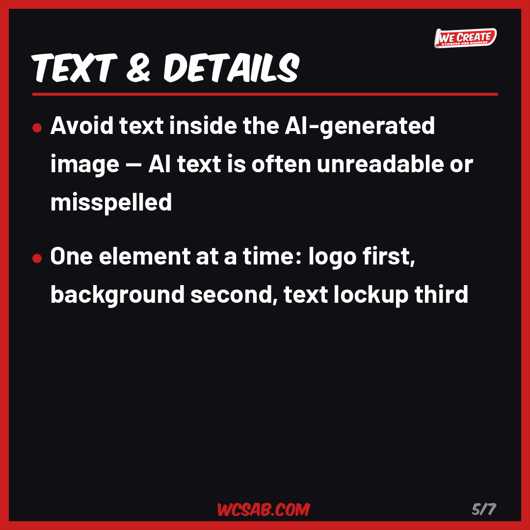 Text & Details - AI Design Tips